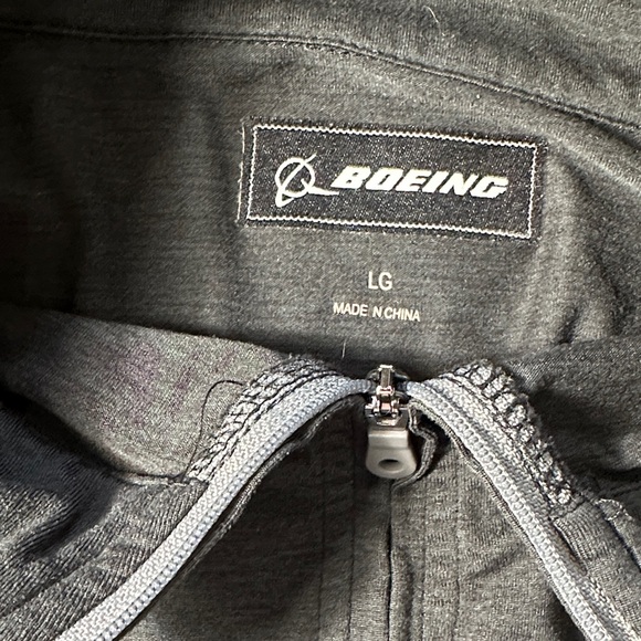 Boeing Black Apache Quarter-Zip Pullover - Picture 2 of 4